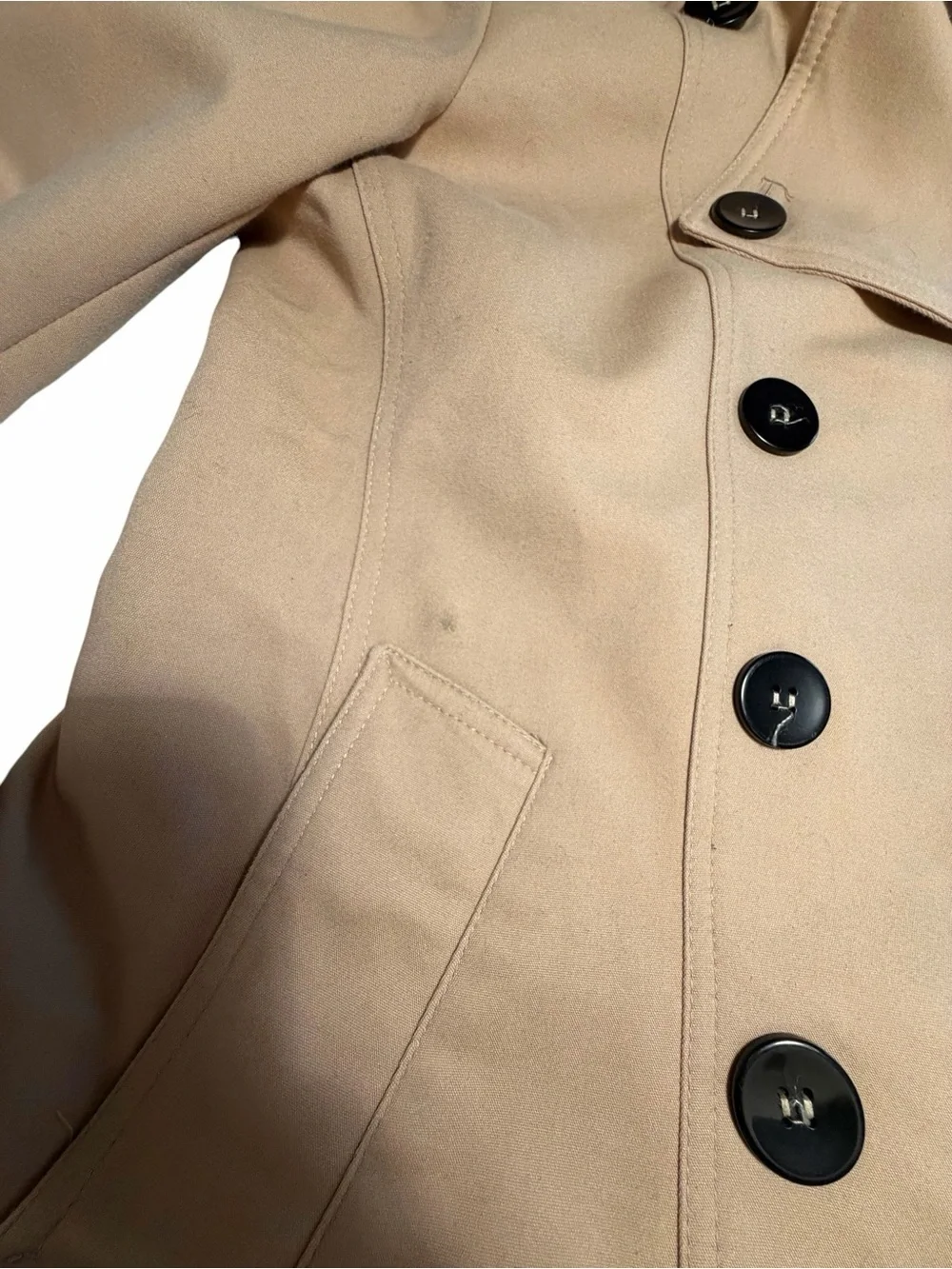 Burberry Brit Women's Double-Breasted Tan Trench Coat Sz Small - Picture 5 of 11